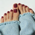 Berry Maroon Toenail