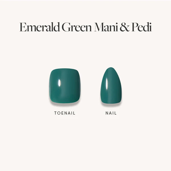 Emerald Green Mani & Pedi