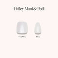 Pearly Glazed White Mani & Pedi Bundles